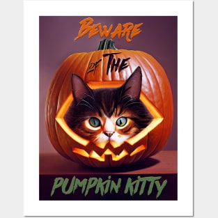 Pumpkin Kitty Posters and Art